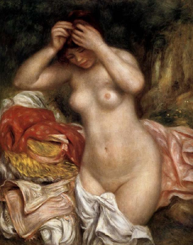 Pierre Renoir Bather Arranging Her Hair France oil painting art